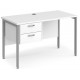 Maestro H Frame Shallow Desk with Two Drawer Pedestal